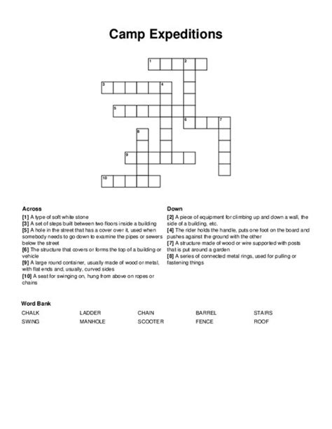 expeditions crossword clue